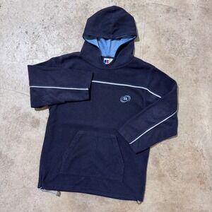 Vintage 90's Russell Athletic Fleece Hoodie Pouch Pocket Athletic Retro Blue‎ L